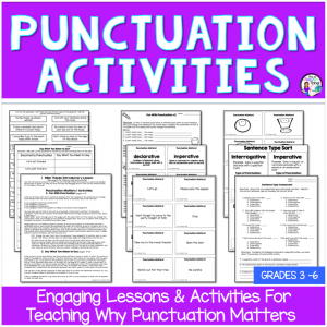 This writing unit is a fun way to teach why punctuation matters.