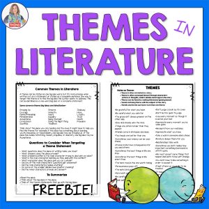 Grab these free lists of themes to help your students during literature circle work.