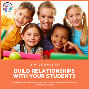Build relationships in your classroom
