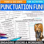 Here's a fun punctuation unit with lessons you can refer to all year long!