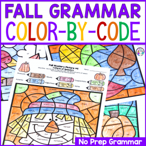 Color By Code Fall Grammar Practice is a fun way to teach and review grammar in upper elementary and middle school classrooms.
