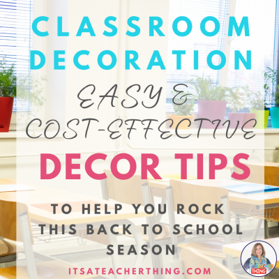 Classroom decorating ideas don't have to be expensive. Learn 10 easy tips to help you with your classroom decor and you'll reduce your stress this back to school season.