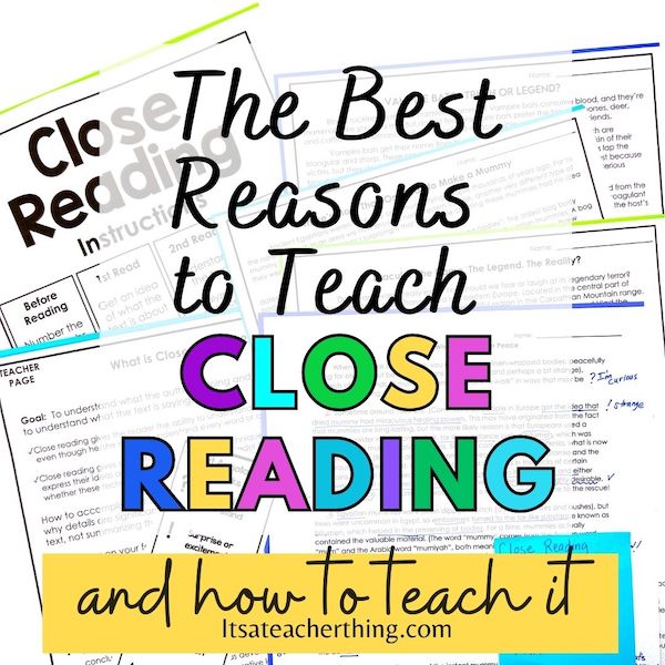 Help students practice and reflect on Close Reading skills.
