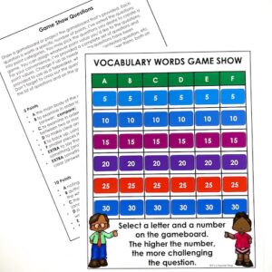 Game shows are an engaging, interactive way to review for state test prep, classroom test prep, and end of unit reviews.